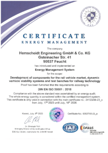 EN ISO 50001 Zertifikat HKS-en