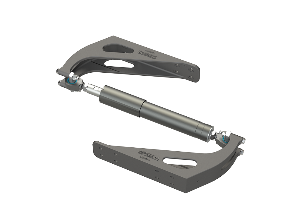 Detailed view of pitch articulations (HEPA), which enable vertical relative movement in version 1