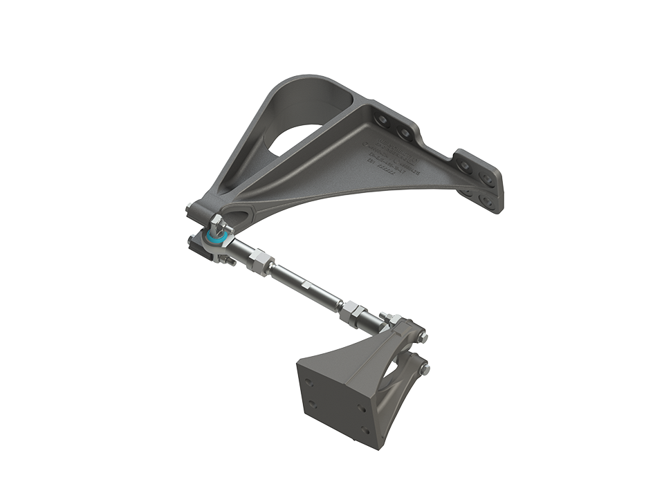 Detailed view of pitch articulations (HEPA), which enable vertical relative movement in version 2