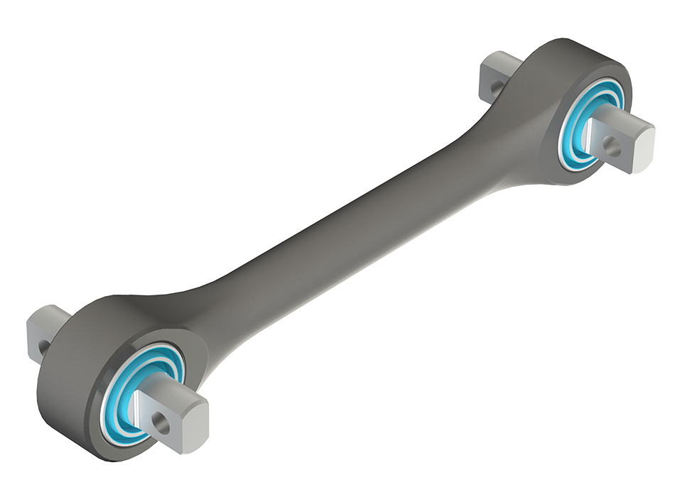 Detailed view of the traction rods (HETR) in version 2